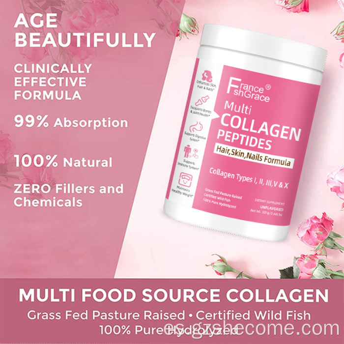 Colágeno para soporte para la articulación del cabello péptidos de colágeno en polvo